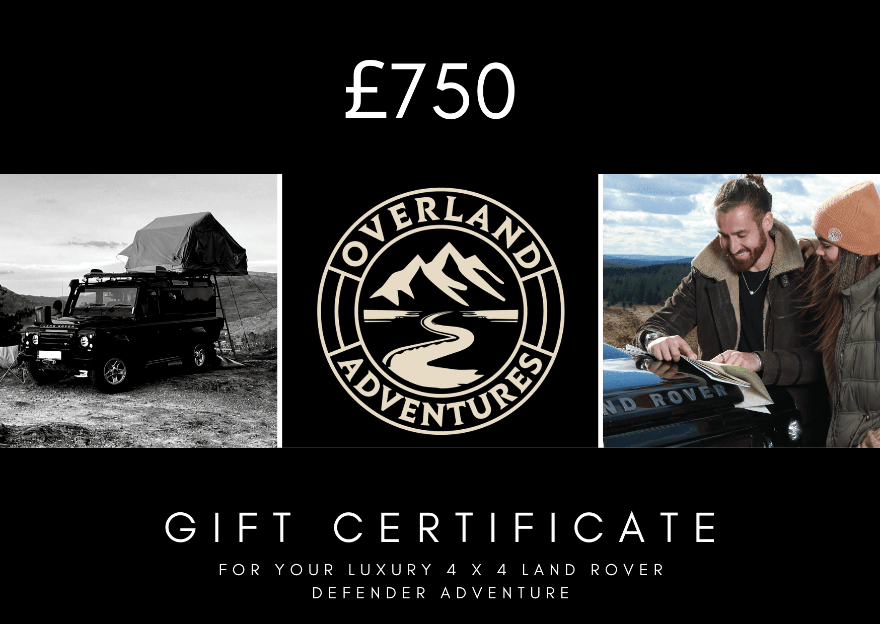 Landrover Defender Hire Northumberland Gift Card